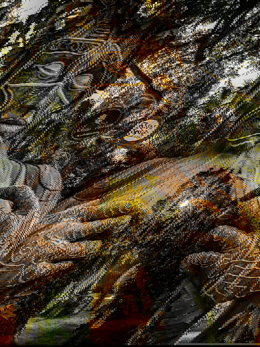 tulum private tourgold and black dragon statue